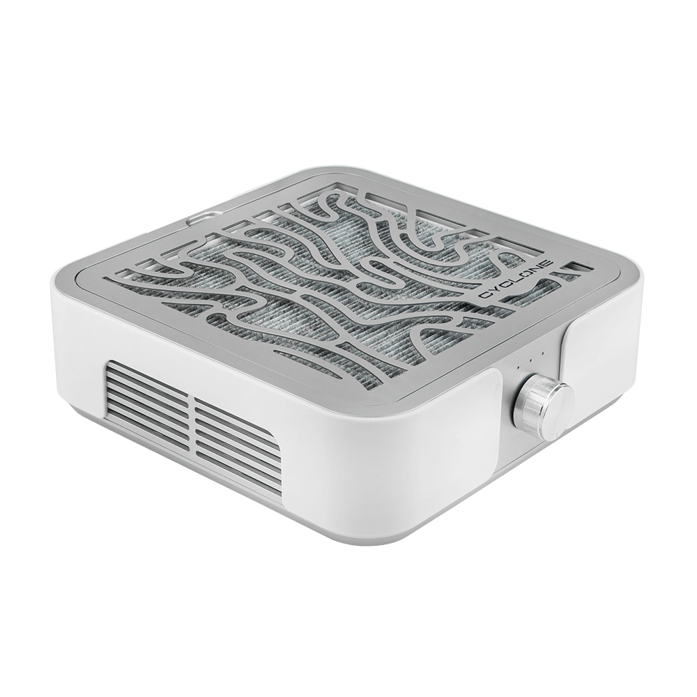 Витяжка CYCLONE X2 SILVER з вугільним НЕРА-фільтром 72W для манікюру та педикюру